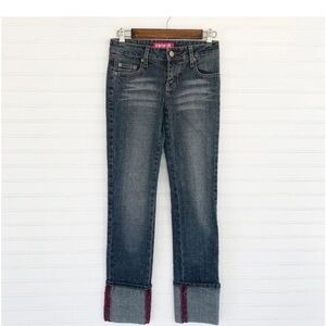 Zana Di Blue Jeans with Red Accents size 1